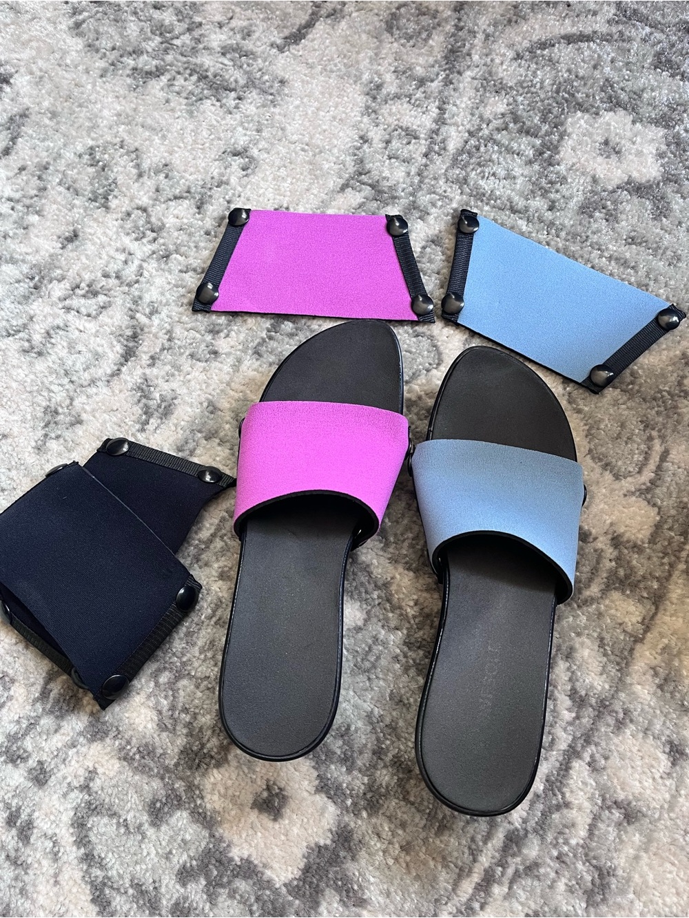 Black Sandals for Women - Minimal Slip-On - Picture 7 of 9